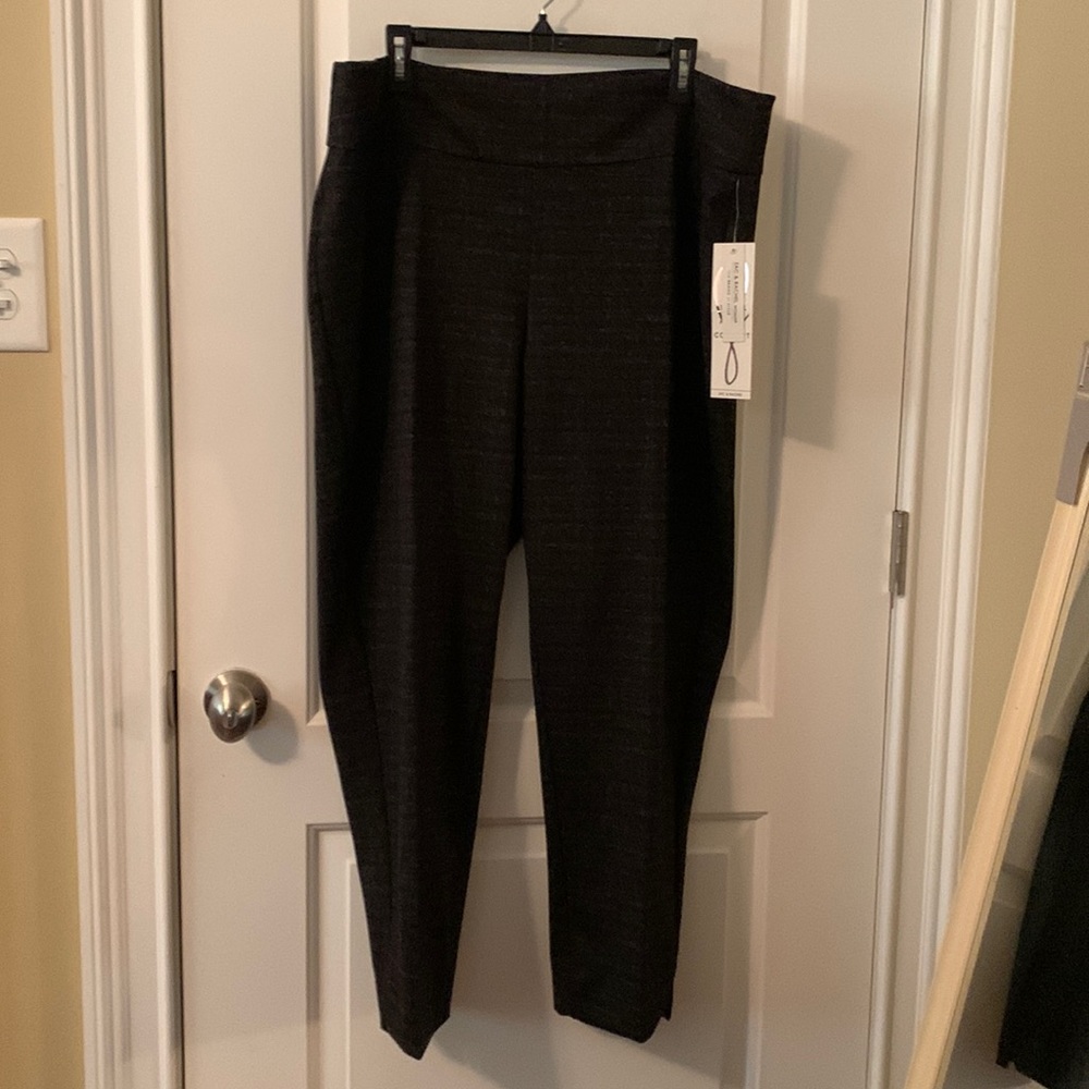 NWT Zac & Rachel stretchy “autumn blue” tummy control pants size 2x